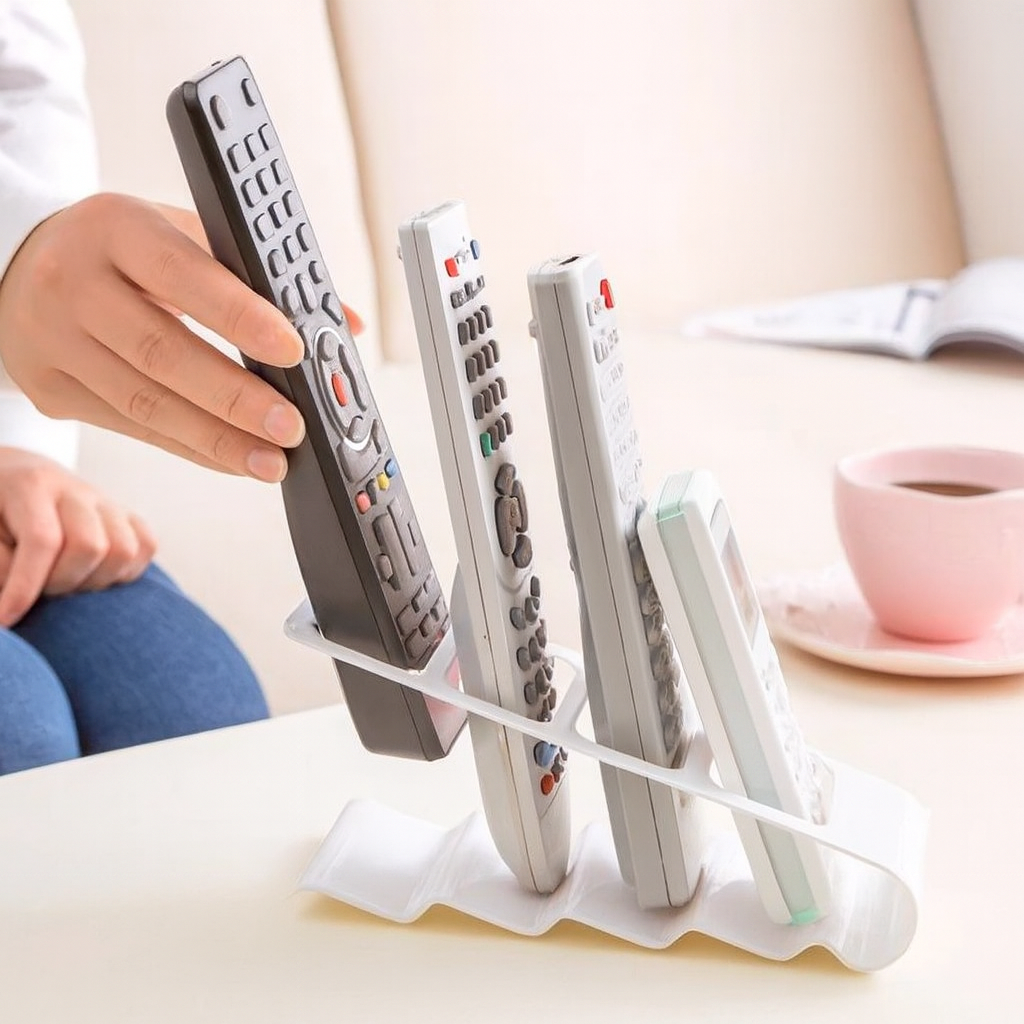Stylish remote control holder – Tidy up the TV sofa