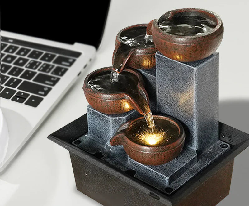 Harmoniskt Bordsvattenfall – Feng Shui & Avkoppling