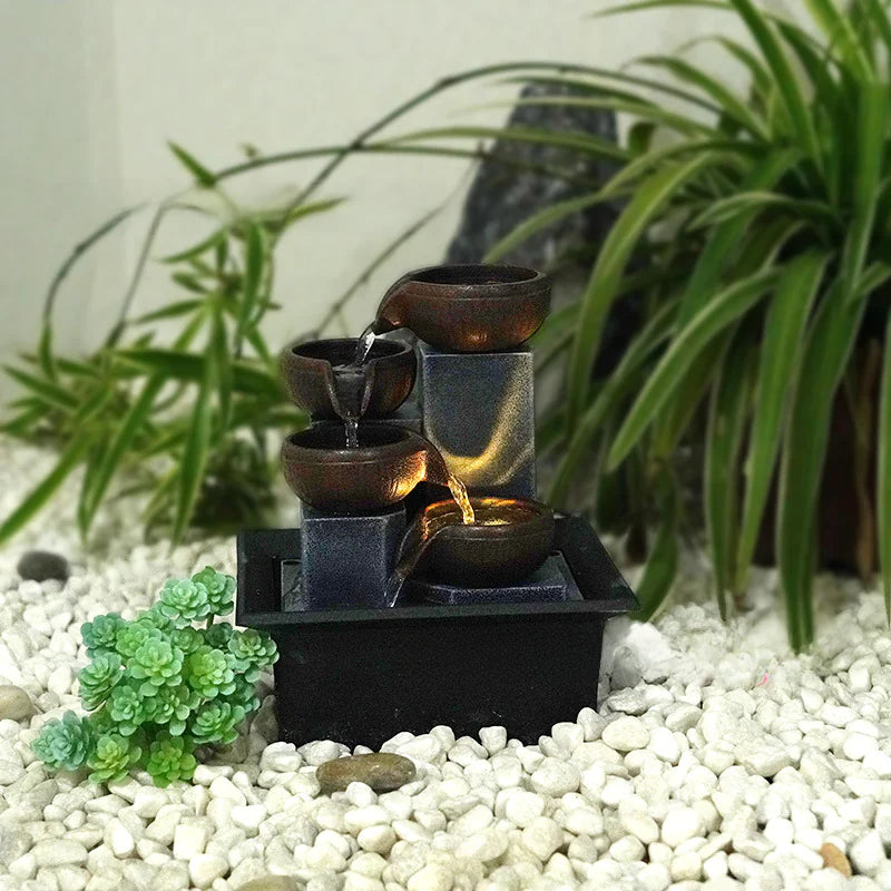 Harmoniskt Bordsvattenfall – Feng Shui & Avkoppling