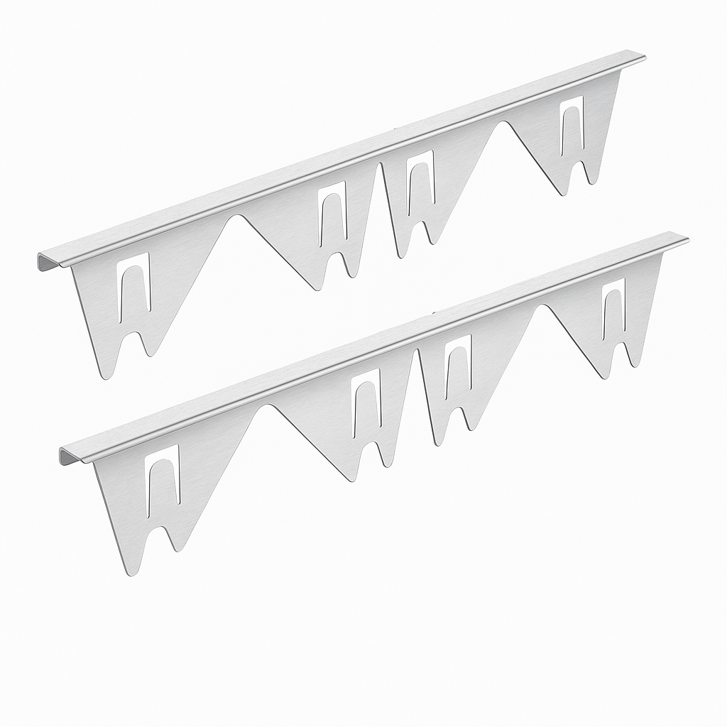 Utdragbar spislist i rostfritt stål – Håller rent mellan spis och bänk